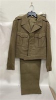 Vintage Wool Military Uniform