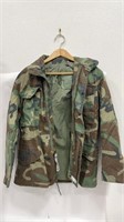 Zip Up Camo Military Jacket