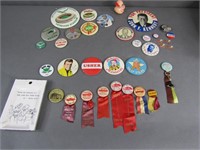 1950s-1980s Pins, Political, Sports, Entertainment