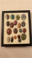 Framed Polished Gemstones