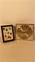 Vintage Thermo/Barometer & mini Agates