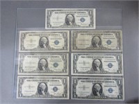 (7) 1935 Series "Godless" Silver Certificates