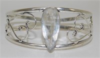 Crystal Topaz Bangle Bracelet