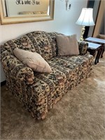 Floral Craftsman Love Seat with pillows