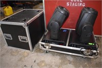 2- OESRO DY-575A MOVING HEAD LIGHT IN ROADCASE