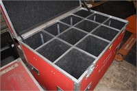 LARGER ROADCASE W/ DIVIDERS NEED CASTER REATTACHED