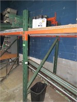 GREEN/ORANGE PALET RACKING W/ EXTRA SECTIONS LAYIN