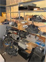 AS-IS AUDIO/VISUAL LOT; WIRES, PHONES, ETC- (NO SH