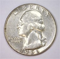 1956 Washington Quarter Type B Reverse AU