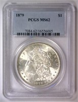 1879 Morgan Silver $1 PCGS MS62
