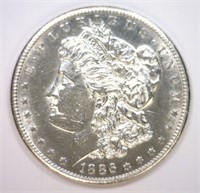 1886-S Morgan Silver $1 Choice AU details