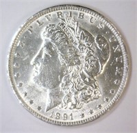 1891 Morgan Silver $1 BU Uncirculated UNC