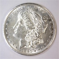 1891-S Morgan Silver $1 Uncirculated UNC details