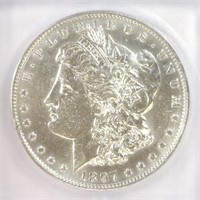 1897-O Morgan Silver $1 ICG MS60 details