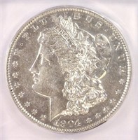 1904-S Morgan Silver $1 ICG AU50 details