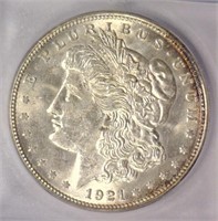 1921-D Morgan Silver $1 ICG MS63
