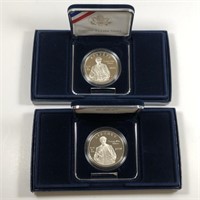 2004 Thomas Edison Commemorative Silver $1 Pair