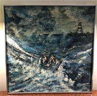 Original Seascape Fresco by Maxine Marshall