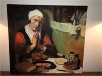 Reproduction of Nicolaes Maes "Old Woman Praying"