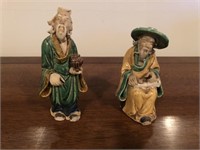 Vintage Pair of Mud Man Figurines