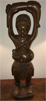 Hardwood Tribal Carved Sculpture