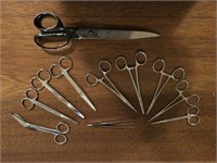 Collection of Surgical Clamps & Medical Scissors