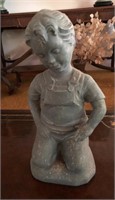 Vintage Ceramic Statue of Little Boy