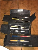 Vintage Dissection Kit in Leather Case