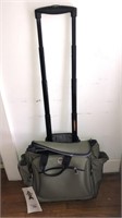 Vintage Travel Pro Carry On Rolling Duffel