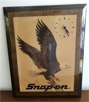 1986 Lithograph Snap On Tool Eagle Clock