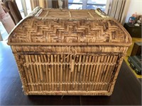 Vintage Bamboo Storage Basket