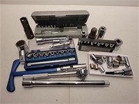 Assorted sockets and ratchets