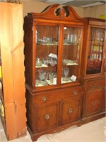 China cabinet; measures approx. 34  1/2 in W x 17