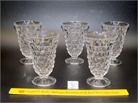 (5) Fostoria American glass tumblers