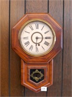 Vintage Ansonia wall clock (some damage to face,