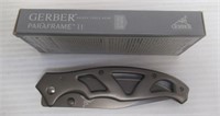 New in box Gerber Paraframe II 3.5" blade pocket