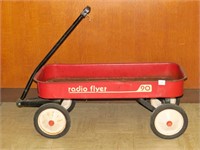 Vintage Radio Flyer red wagon measures approx. 34