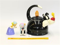 Looney Tunes Sylvester & Tweety Bird tea kettle