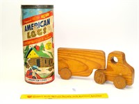 Vintage set of American Logs by Halasam (Pieces