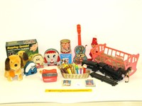 Group lot of vintage toys including Hopping