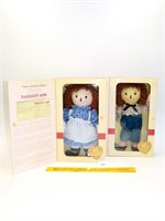 Raggedy Ann & Andy doll set by Dakin; Time