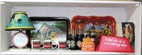 Shelf lot of Coca Cola items including polar bear