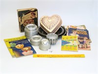 Group lot of vintage baking items including Jello