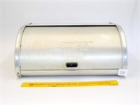 Vintage aluminum bread box by Kromex (has a