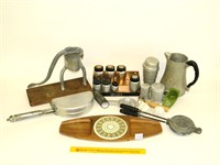 Group lot of vintage kitchen items including