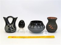(3) pieces of Native American pottery; Apsidiem
