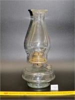 Small vintage glass oil lamp