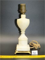 Small vintage possibly alabaster lamp (needs to