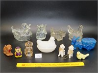 Group of animal candy holders & figurines
