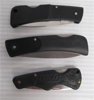 (3) Smaller pocket knives including Scharade,